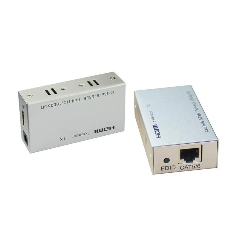

HDMI Extender By single UTP CAT5e/CAT6 Cable Extend HDTV up To 60Meters For 1080P Transmitter And Receiver Super stability Cheap