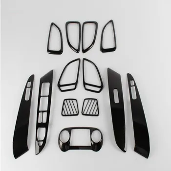 

13pcs Carbon Fibre Trim Inner Molding Decoration Trim For Hyundai Tucson IX35 2010 2011 2012 Accessories