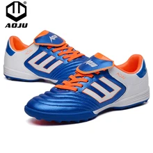 AOJU футбольные шиповки ботинки для футбола обувь для подростков мальчиков Жесткий Корт Спорт на открытом воздухе кроссовки для взрослых тренировочные TF футбольные ботинки