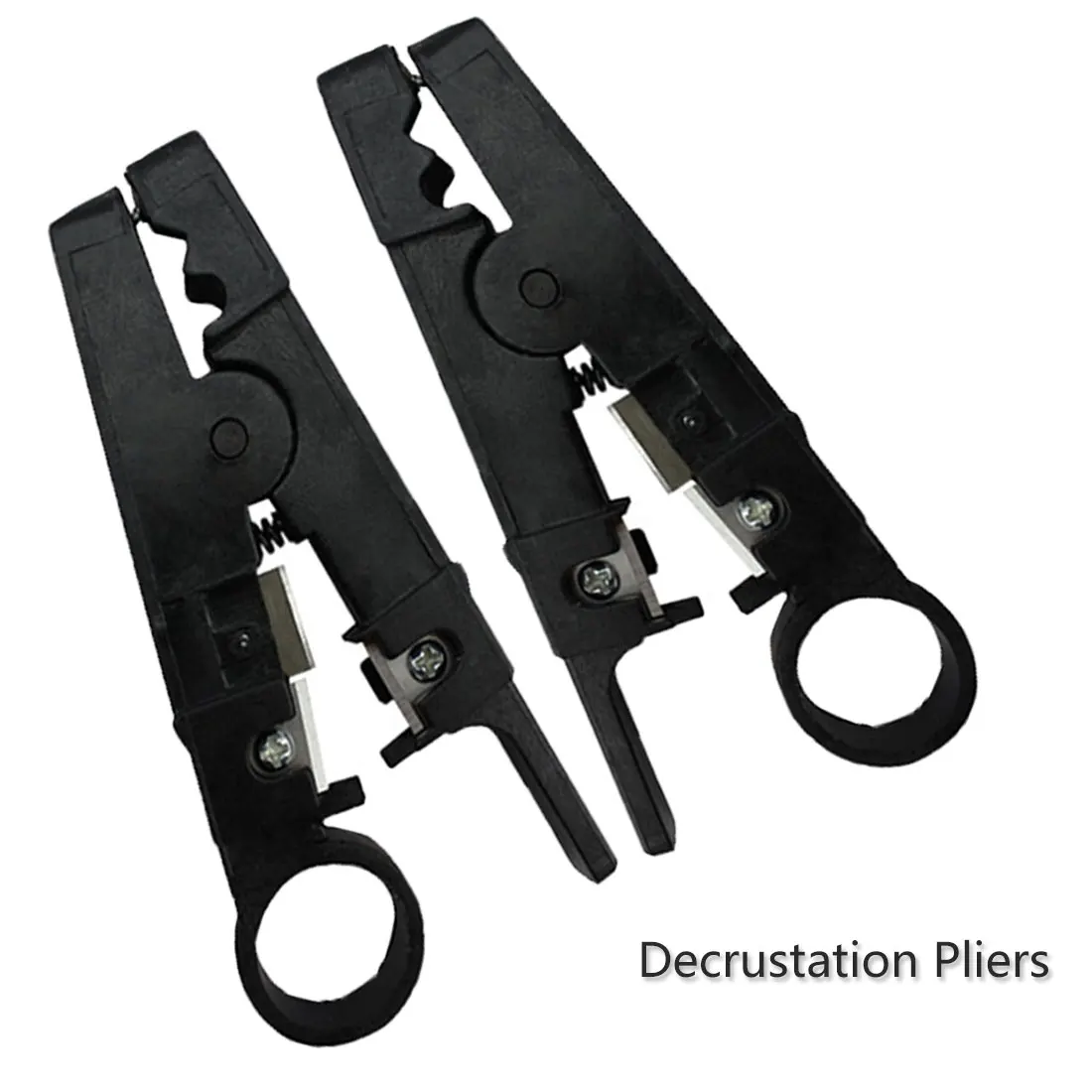 

Universal Wire Pliers Cable Stripper Cable Cutter Wire Stripping Tool Black Color