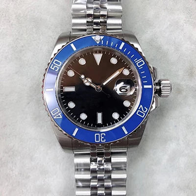 

New Style Clasp 41MM Date Presidential strap 116610LN Blue Ceramics Black Subs Cal.2813 Autoamtic Movement Stainless aaa watch