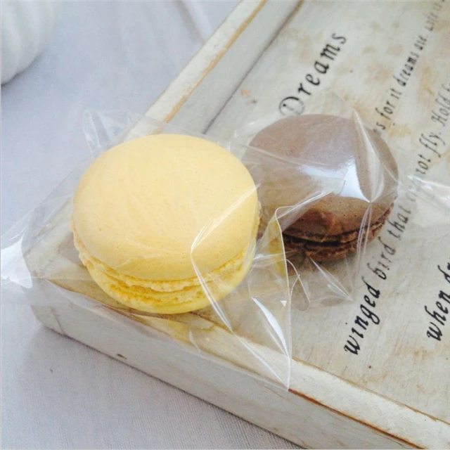 

200pcs/lot, clear plastic bags small cookie packaging bags 7x7cm cupcake wrapper free shipping