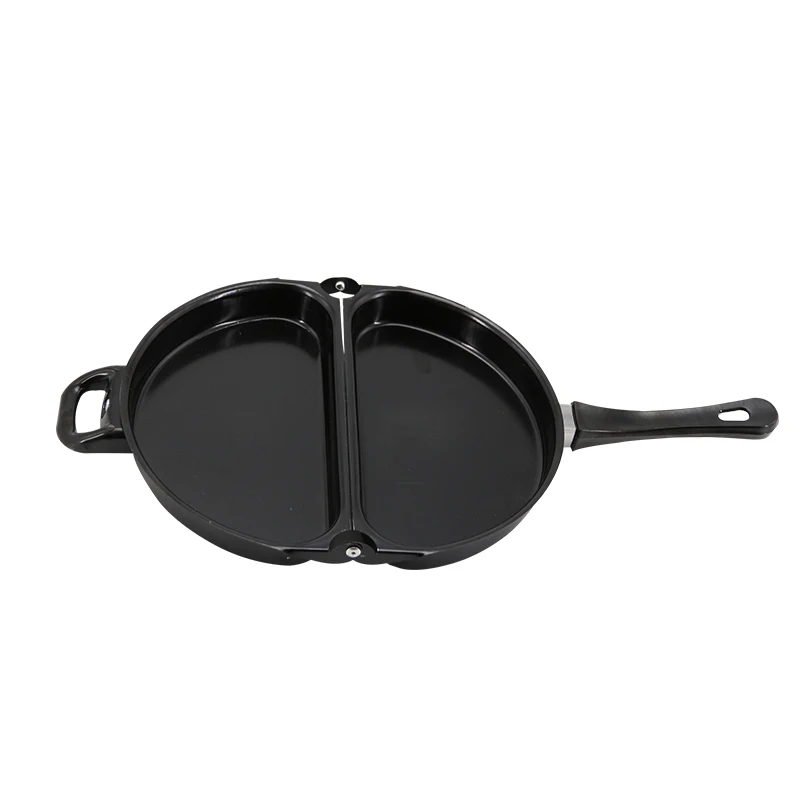 

Titanium Steel Non Stick Foldable Omelette Pan Turnover Portable Pot Kitchen Tools