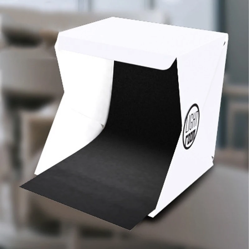 

1pcs Mini Folding Lightbox Photography LED Light Soft Box Photo Desktop Studio Photo Background Kit Lightbox for DSLR Camera