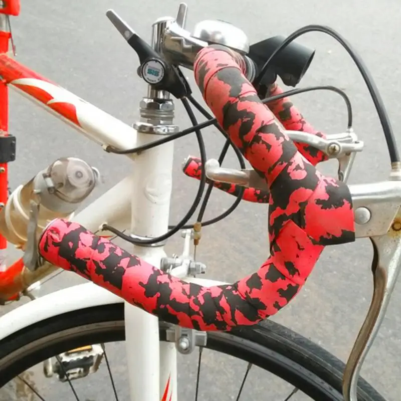 Road Bike Bicycle Handlebar tape Camouflage Cycling Handle Belt Cork