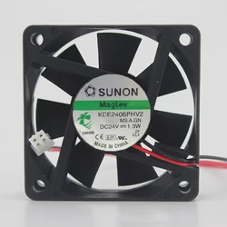 KDE2406PHV2 6015 24V 1.3W magnetic suspension industrial computer silent fan