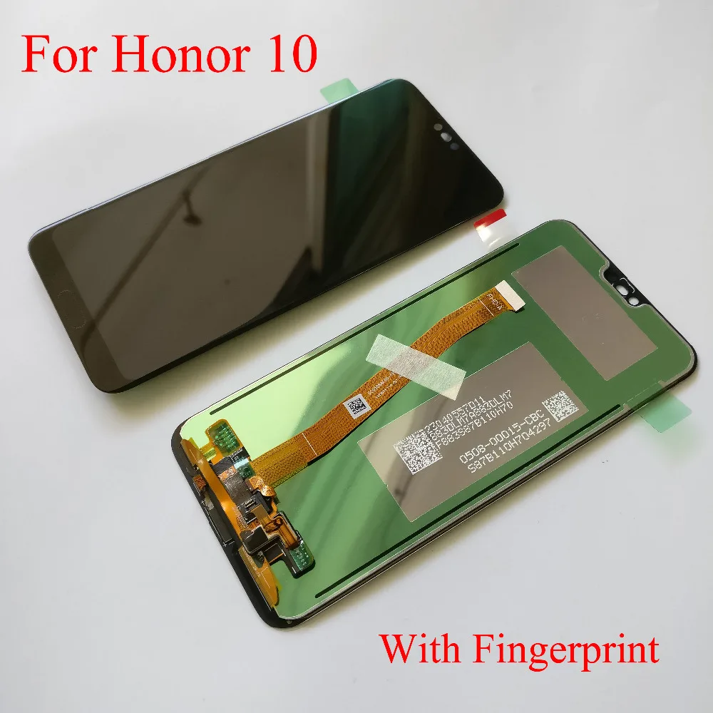 

AAA Original LCD For Huawei Honor 10 LCD Display Touch Screen Digitizer Assembly+fingerprint For honor10 COL-L29 LCD Replacement
