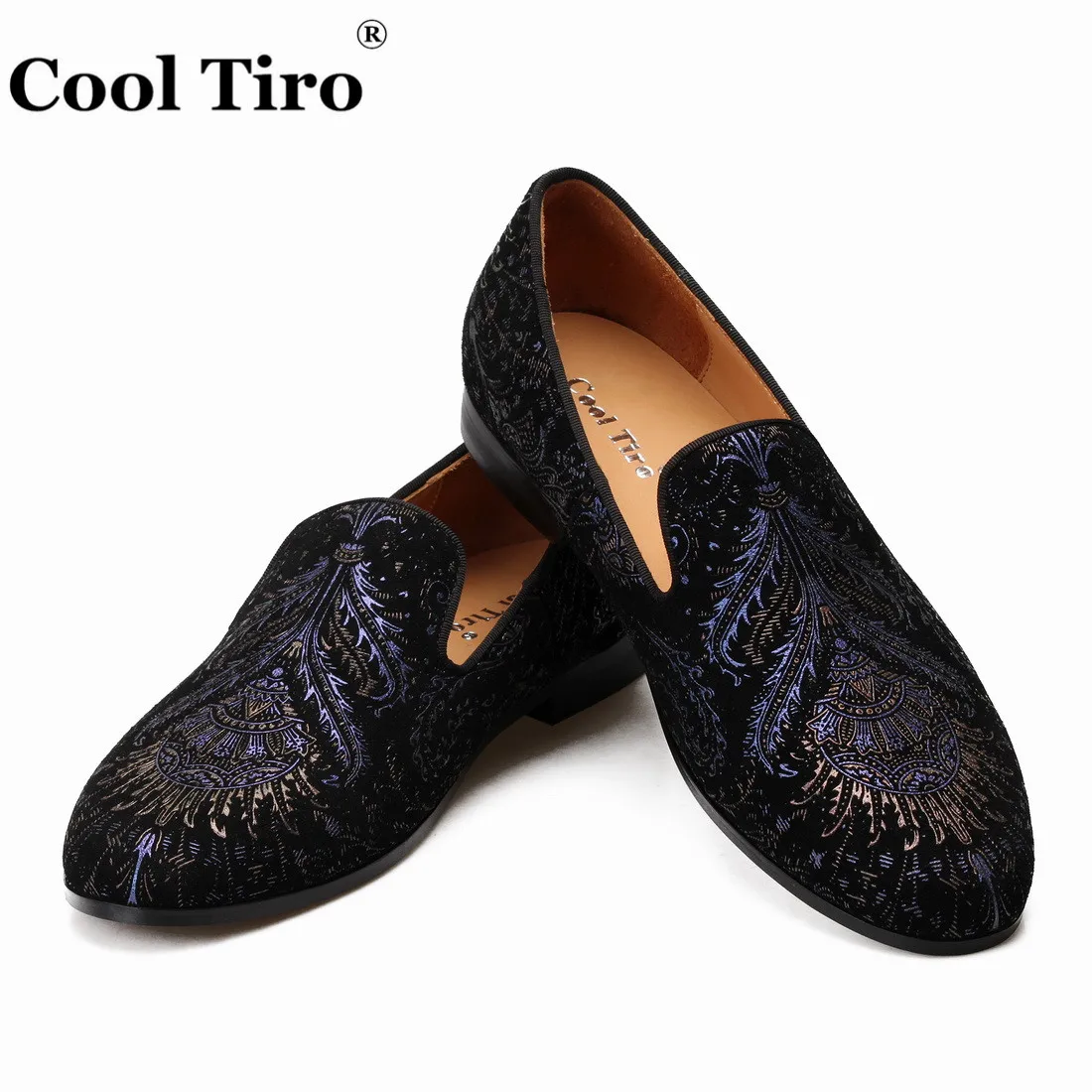 printing Men's Loafers With Tassels Flats (4)