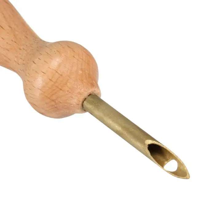 Новая волшебная ручка для вышивания Дырокол игла для валяния набор нарезчиков деревянная ручка скатерти ремесленные инструменты DIY Набор для шитья