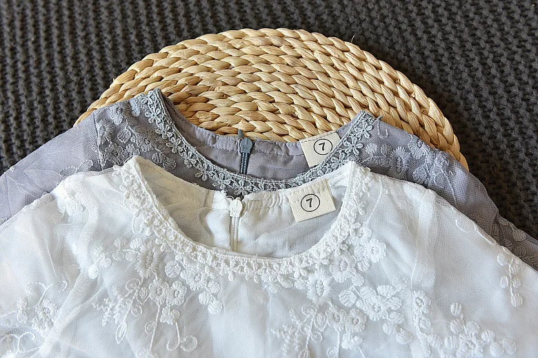 Fashion Casual Girls Dresses 2018 Embroidery Lace Princess Party Children Clothing Spring Autumn Kids Dress For Girls 7 8 Years (6)