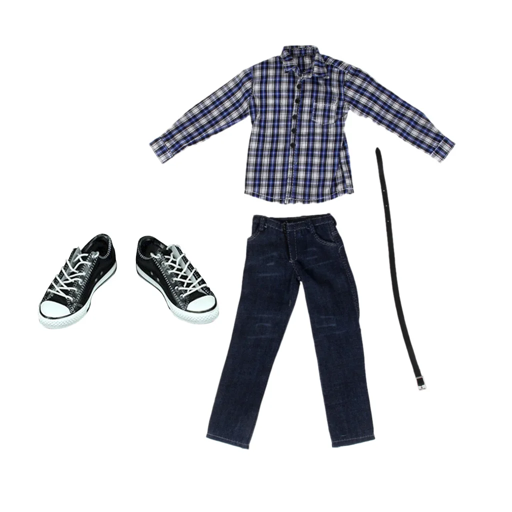 1:6 Scale ZY HOT TOYS Women Casual Light Blue Jeans Pants For 12/" Figures