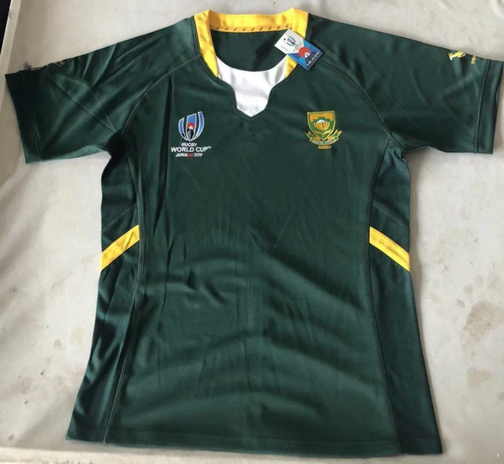 

2019 2020 top new arrive WC rugby jerseys South Africa rugby jerseys South Africa WC home away size S-3XL