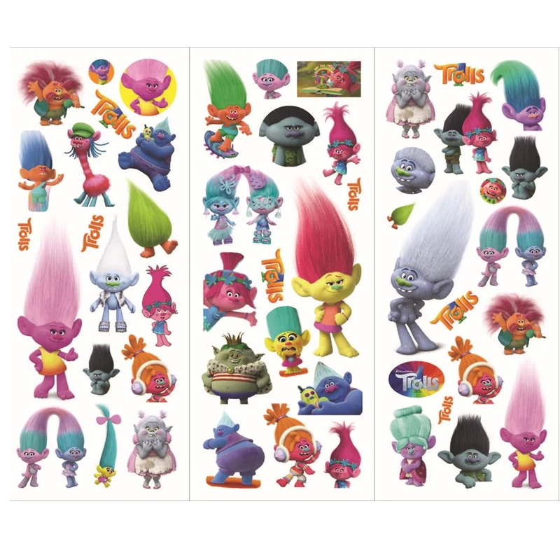 10sheets-Trolls-Stickers-Toy-3D-Foam-Cartoon-Stickers-Toy-Birthday-Party-Decoration-for-Kids-Gifts-6