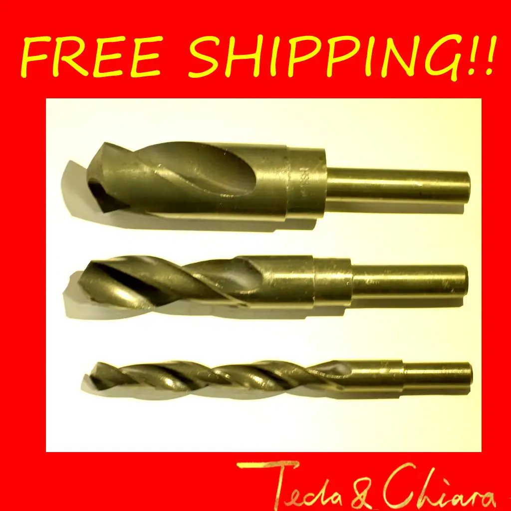 1Pc 21.0mm 21mm 21 1pc*21 HSS Reduced Shank Twist Drill Bit Shank Diameter 1/2 inch Free