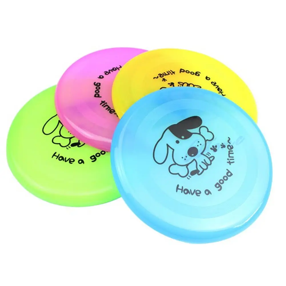 

Large Dog Training Puppy Toy Plastic Fetch Flying Frisby 8" New