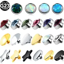 1 шт., титановая татуировка, Кожный Якорь, топы, микро кожный пирсинг головы, CZ драгоценный камень, кожа, дайвер, Кожный Якорь, пирсинг для тела, ювелирные изделия