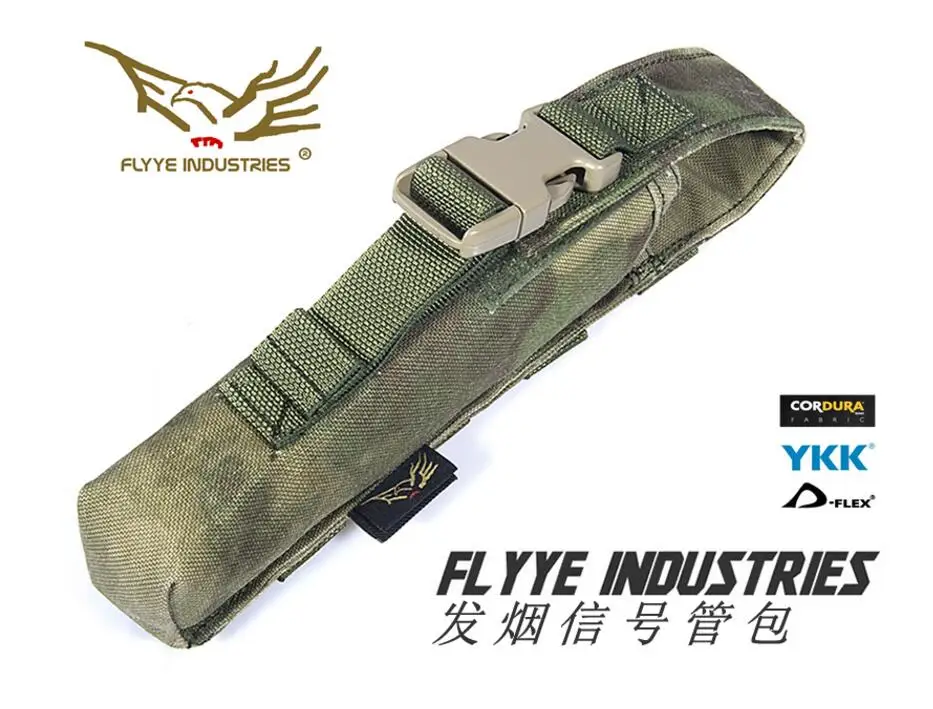 FLYYE MOLLE всплывающая расклешенная сумка кошелек с дымовым сигналом-туба CORDURA Multicam