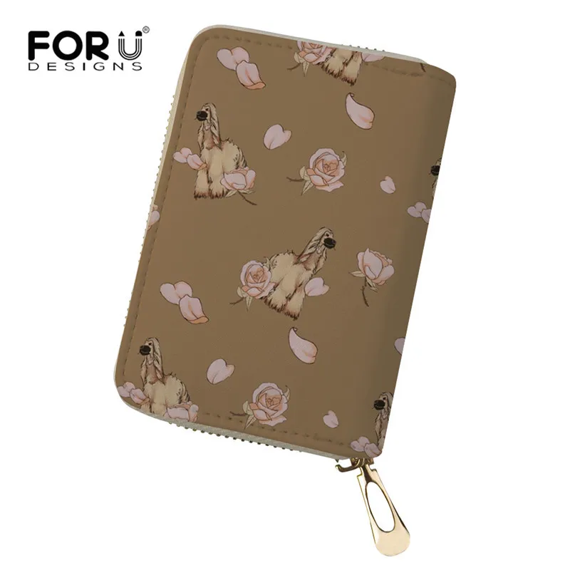 FORUDESIGNS Afghan Hound дизайн с принтом держатель для кредитных карт чехол Высокое