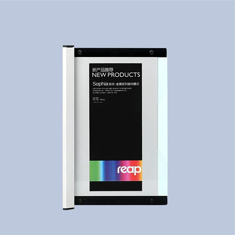acrylic wall amounted frame 120 297mm indoor horizontal wall mount