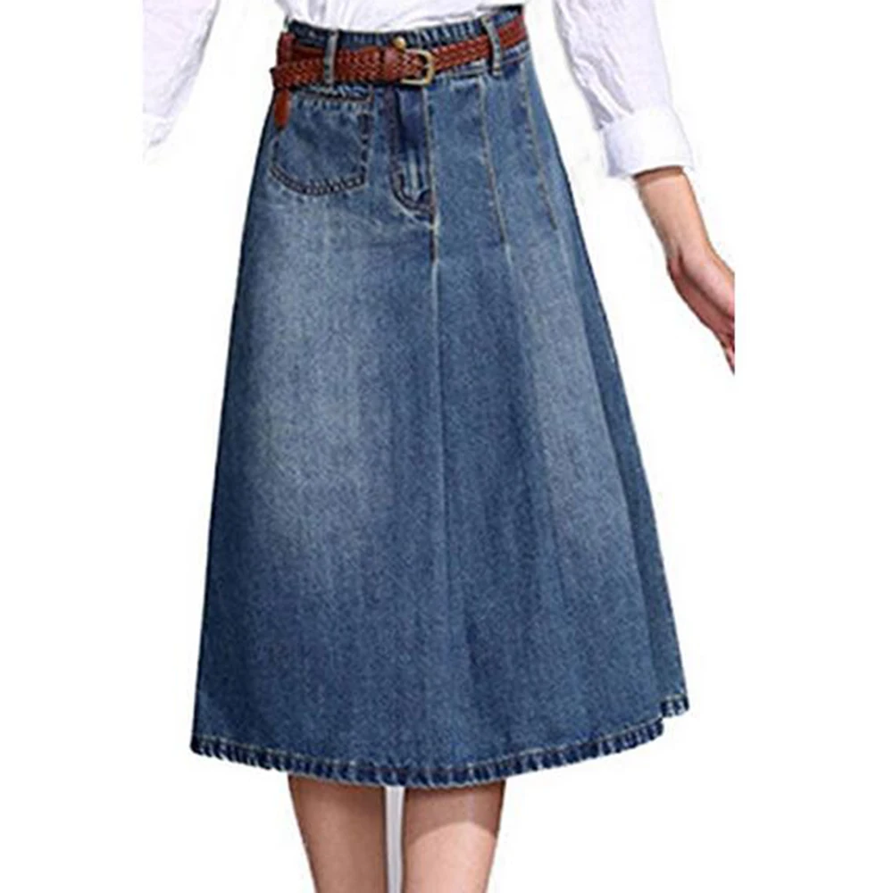 Gresanhevic Новый Для женщин Винтаж онлайн хлопок джинсовая юбка