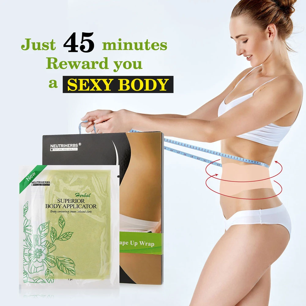 Neutriherbs Weight Loss Body Wraps It Works For Detoxifying Tightening Slimming Creams Slim Patch Detox 5pcs Wraps=1Box 80pcs slim patch weight loss patch slim efficacy strong slimming patches for diet weight lose products beauty health care