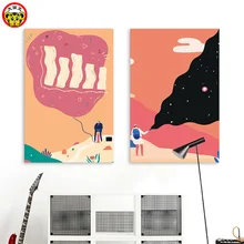 Сделай Сам Цифровая живопись маслом творческий простой реализм иллюстрация ручная роспись цвет заполнения мультфильм декоративная живопись аллея простой