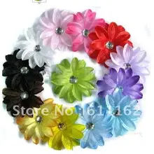 500 шт. цветок лилии заколки для волос для детей с цветочным узором, с декоративным пухом украшают цветок Детские Лили бант для волос для девочек Луки PL13