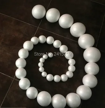 

Free shipping high density mixed size modelling polystyrene styrofoam Christmas foam ball DIY tree ornaments decoration