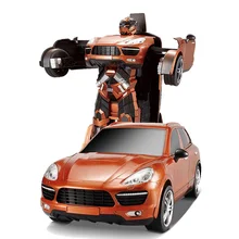 Envío libre modelos de suv deformación robot transformación tt664 control remoto rc car toys para niños embroma el regalo