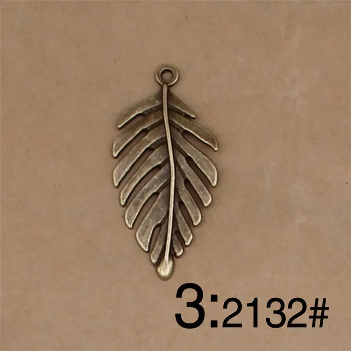 6   2pcs Vintage Leaves Pendants For Necklace Handmade Diy Jewelry Accessories Earring Jewelry Components Bracelet Jewelry Marking