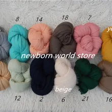 Новые обертывания для фотосъемки новорожденных, вязаные мягкие растягивающиеся фотографии(150X160 см