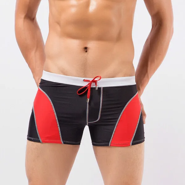 Mens Swim Trunks Sexy Gay Mens Swimwear Swimming Shorts Swimsuit