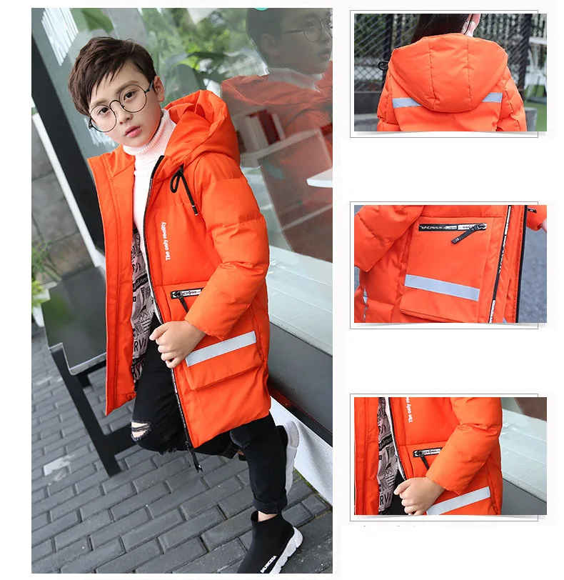 2017 High Quality Hooded Thick Boys Winter Down Coats For Kids Big Pocket Jackets Girls Clothes Children Tops Outerwear Clothing (15)