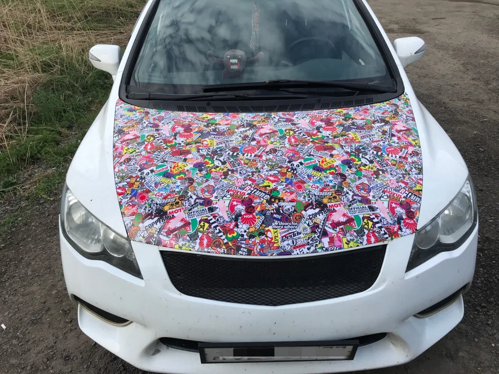 Наклейки и наклейки для автомобиля 152 см x 50 60 &quotx 20&quot JDM Мультяшные граффити