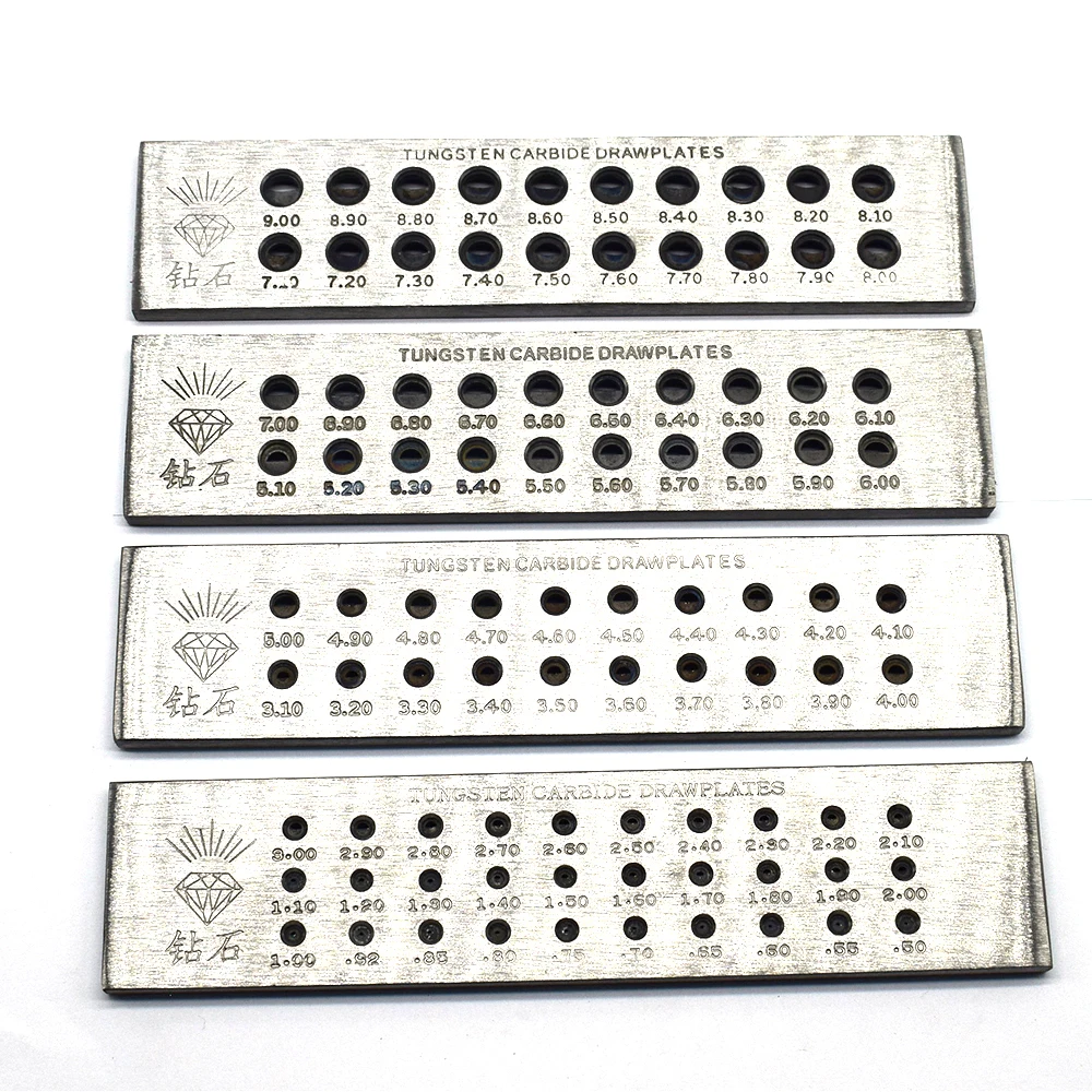 Half Round Shape Tungsten Carbide Wire Drawplate for Jewelry Making