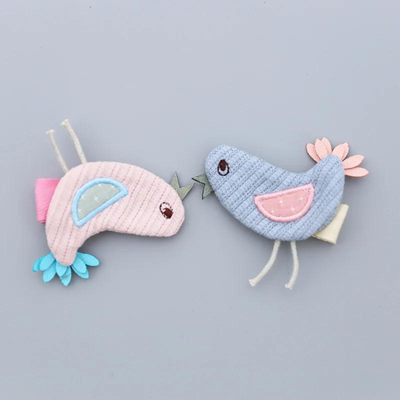 

1 PCS New Cartoon Handmade Birds Girls Hair Clips Kids Hairpins Children Hair Accessories Princess Headwear
