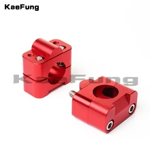CNC алюминиевый Мотоцикл Dirt Bike Handle Bar Mount Fat переходник для руля крепления руля зажим 7/" до 1 1/8 22 мм до 28 мм