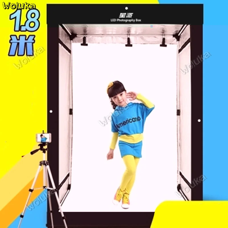 LED large studio 180CM softbox Children's model photo lighting box cabinet clothing scene Studio CD50 T03 | Электроника