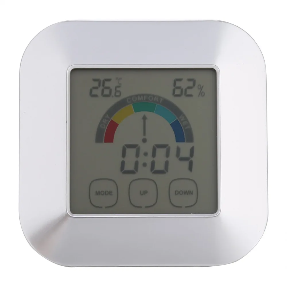 Цифровой измеритель температуры и влажности Часы Цифровой термометр гигрометр сенсорный датчик температуры тестер влажности