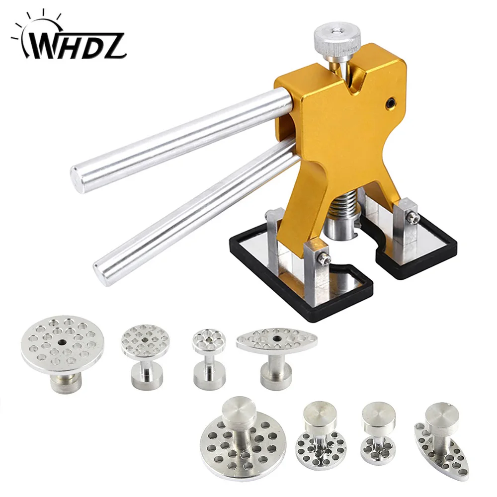 

WHDZ PDR Hand Tool Sets Dent Lifter Kit Glue Puller Paintless Dent Repair Tool Bag Hail Removal with 4 size 8pcs glue tabs