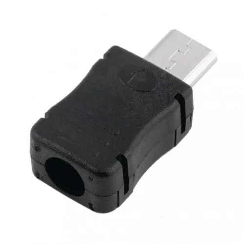 Высокое качество 10 шт. Micro USB Мужской Разъем Micro USB Jack 2,0 5 Pin розетка с пластиковой крышкой для видов DIY