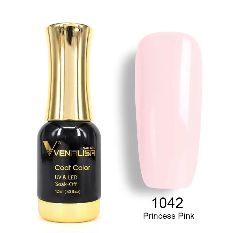 60751 Venalisa Гель-лак, 111 цветов, Золотая бутылка, долговечный салонный цветной лак, впитывающий УФ и светодиодный Гель-лак для ногтей 12 мл - Цвет: 1042
