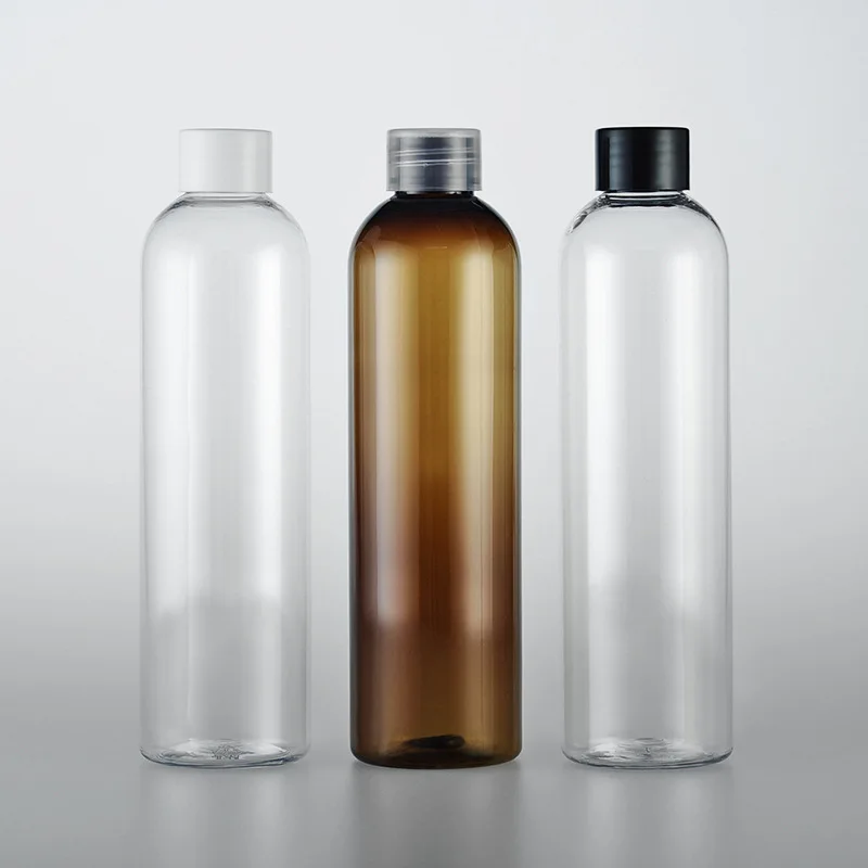 

1pcs 250ml round shoulder long Sub-bottle Ordinary cap bottle (with inner plug) lotion bottle High capacity wholesale BQ093