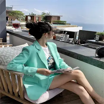 

New Europe and America high quality net red small suit suit female short skirt spring temperament fashion casual