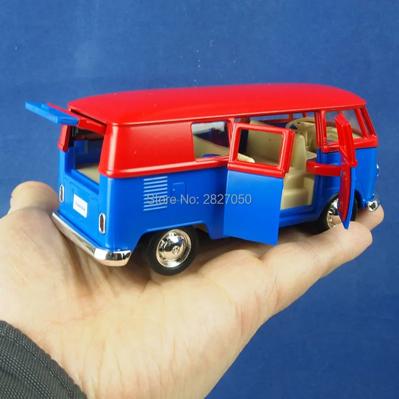 Высокая имитация 1:36 модель автомобиля игрушка фургон Смешанные Два цвета ретро сплав автобус оттягивать детские игрушки для детей детские подарки