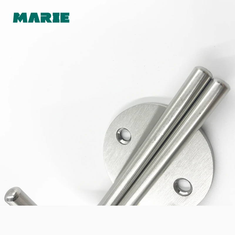 1 set High quality Restroom Tower Holder Wall-mount Stainless Steel hooks Bathroom accessories Clothes Hook HK006