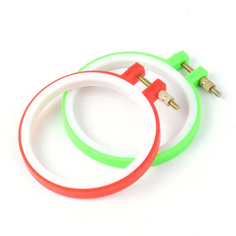 Random Color Plastic Embroidery Frame Round Shape Embroidery Hoop Ring