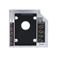 9,5 мм алюминиевый SATA жесткий диск, SSD, корпус жесткого диска Защитный Контейнер для устройств считывания и записи информации оптический DVD адаптер для ноутбука с розничной упаковкой
