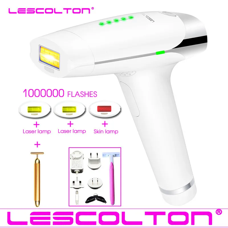 

Lescolton 1000000 Times Laser Hair Removal Machine For Body Face Bikini Women Permanent Safety IPL Depilatory Shaver Tool