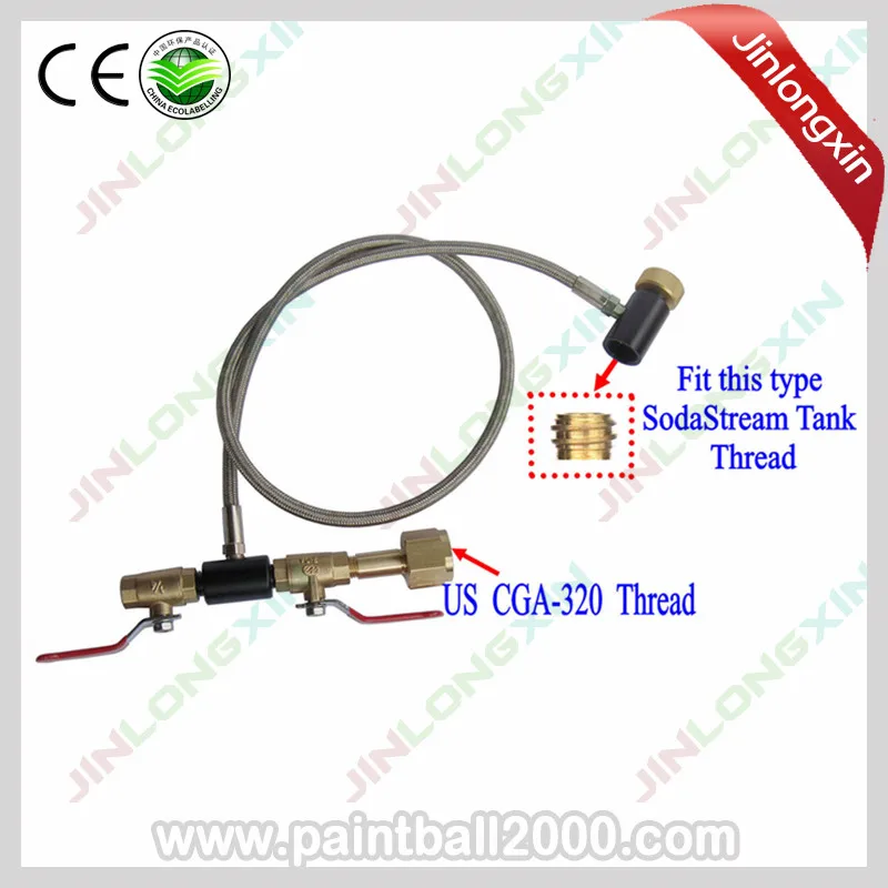 SPUNKY 36" Dual Valve Co2 Fill Station for Filling Soda